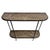 Taupe Modern Rounded Taupe Marble & Iron Console Table For Sale - Image 8 of 12