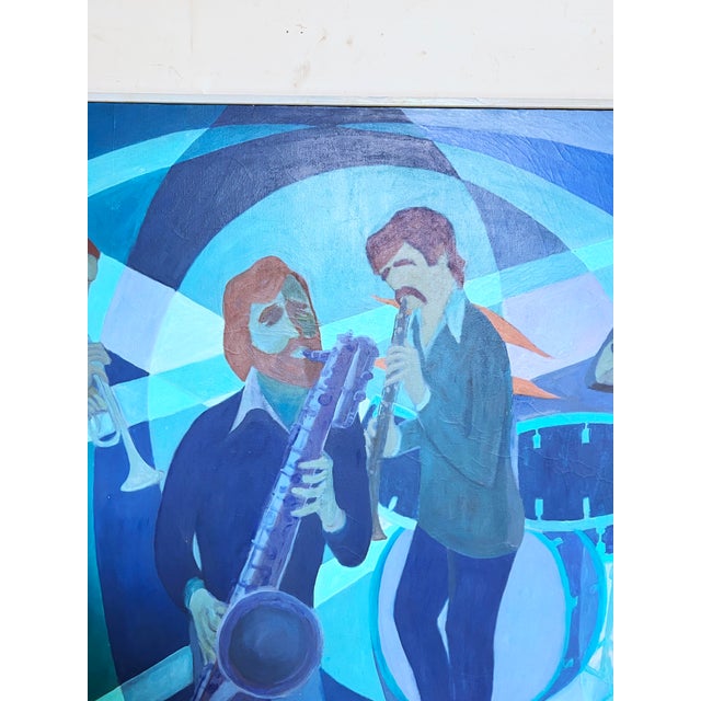 1960s Room Size Painting of Gerry Mulligan Jazz Group For Sale In Boston - Image 6 of 10