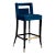 Hart Navy Velvet Counter Stool For Sale