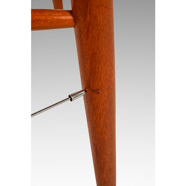 Single Danish Mid-Century Modern "Ingrid" Model Dining Chair in Teak & Original Fabric by Niels Koefoed, Denmark, C. 1960s For Sale - Image 17 of 18