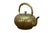 Antique Art Nouveau secessionist brass teapot with a swirled repoussé design. Produced circa 1900 during the late...