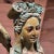 Greek Sphinx Verdigris Sculpture Female Bronze and Forged Steel For Sale - Image 4 of 11