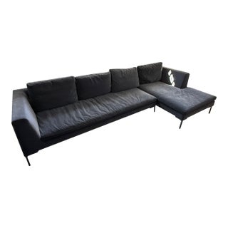 B&b Italia Charles Corner Sofa With Chaise For Sale