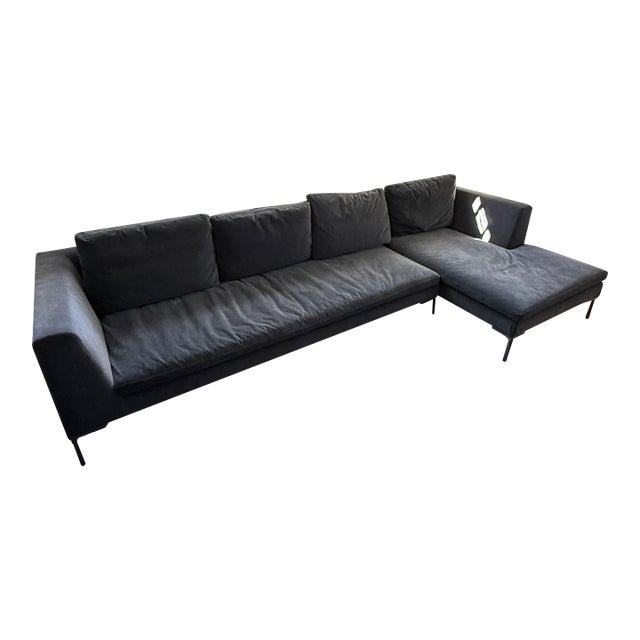 B&b Italia Charles Corner Sofa With Chaise For Sale