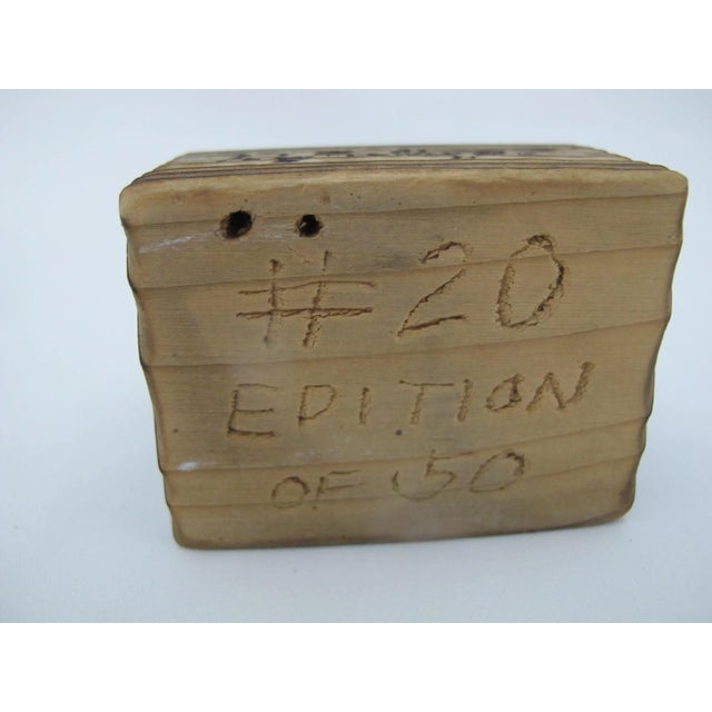 Copper Roy T Stenger Washington Signed Limited Edition Wood & Copper Bird Figurine For Sale - Image 8 of 8