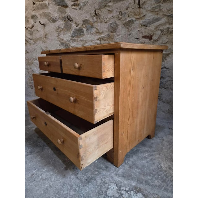 Antique Rustic Pine Chest of Drawers, 1890s For Sale - Image 6 of 18