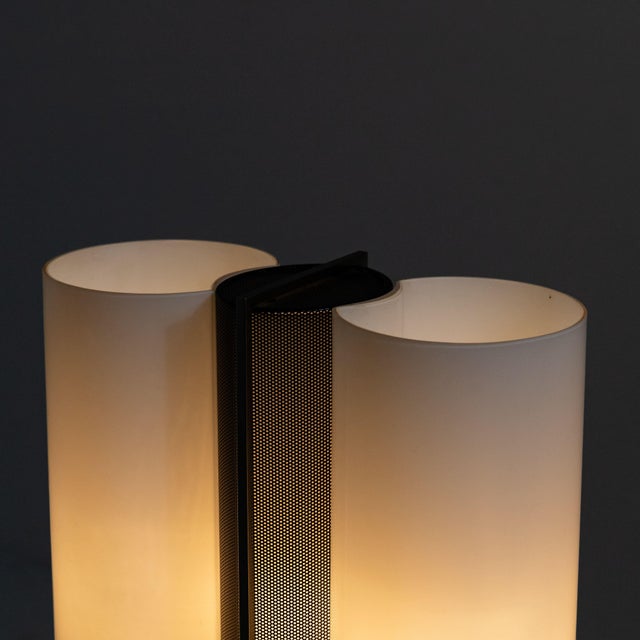 Glass and Metal Table Lamp, 1970s For Sale - Image 9 of 14