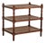 Vintage Three Tiered Caned British Colonial Style Stand For Sale