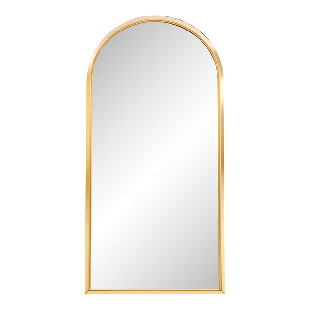 Vintage Arched Metal Mirror After Pace For Sale