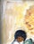 Vintage "Sunflower Boy" DeGrazia Reproduction Painting For Sale - Image 4 of 9