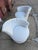 1980 White Shell Art Deco Style Swivel Chair