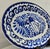 Mid 20th Century Anfora Mexico Blue and White Hand‑Painted Talavera‑Style Oval Platter For Sale - Image 4 of 8