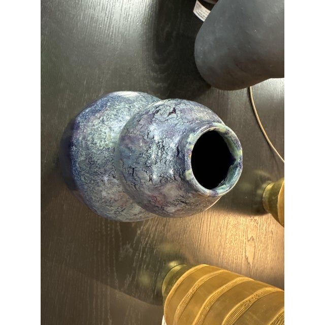 Large Bilobed Ceramic Vase byFelix Gête for CAB, 1920s For Sale - Image 3 of 8