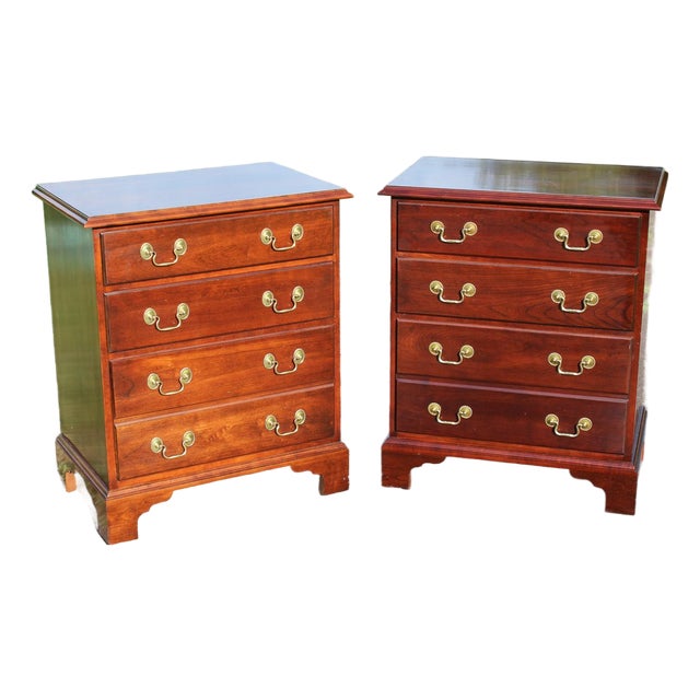 Stickley Mahogany Nightstands—A Pair For Sale