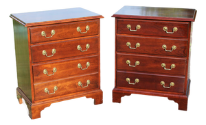 Stickley Mahogany Nightstands—A Pair