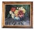 Vintage Mid Century Modernist Still Life Painting With Flowers Signed Giacona For Sale