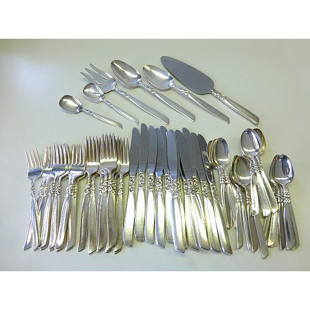 Mid 20th Century Oneida Community South Seas Modernist Deco Silverplate