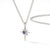 Contemporary Natural Amethyst Star Pendant, Dainty North Star Jewelry, Purple Gemstone Minimalist Silver Necklace For Sale - Image 3 of 4