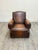 1980s Leather Chair With Matching Ottoman For Sale - Image 5 of 11