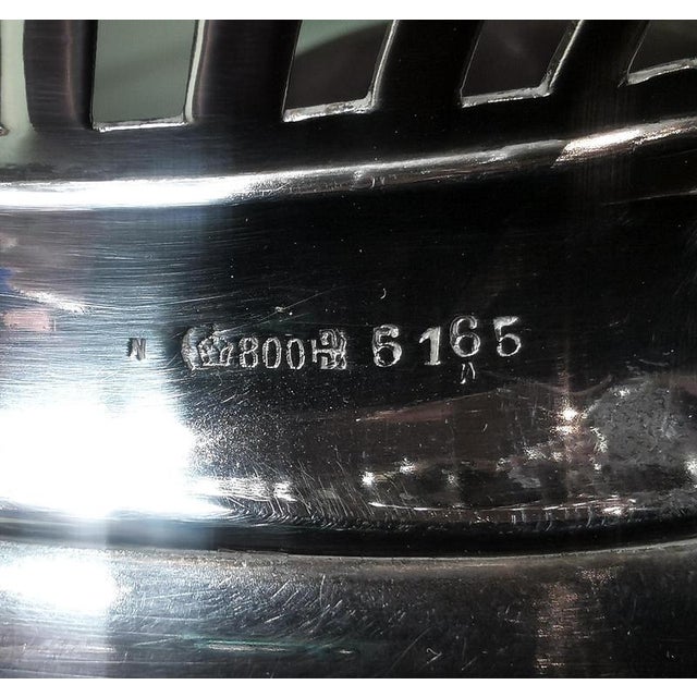 Art Nouveau Silver Jardinière with Cut Glass Liner from Bruckmann & Sons, Germany, 1890s For Sale - Image 9 of 11