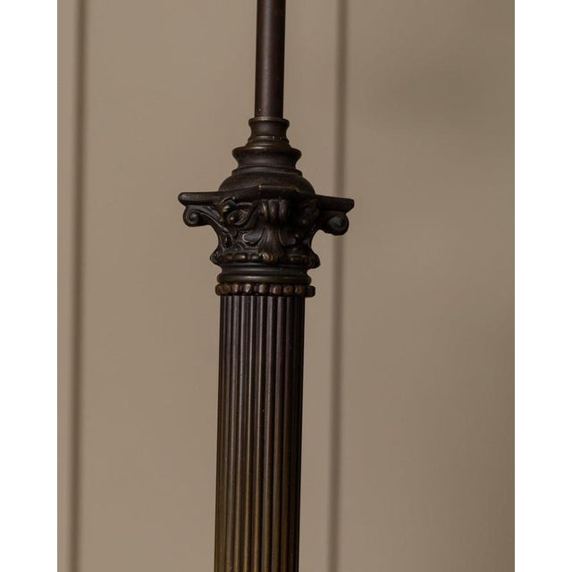Antique Empire Metal Table Lamp, 1910s For Sale - Image 4 of 10