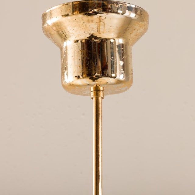 Vintage Geometric Brass Chandelier from Gaetano Sciolari, 1970s For Sale - Image 11 of 13