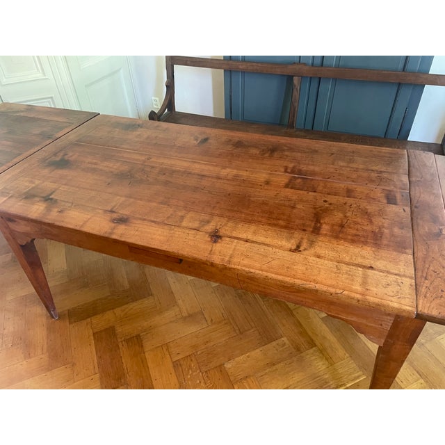 Wood French Extendable Farmhouse Dining Table For Sale - Image 7 of 18