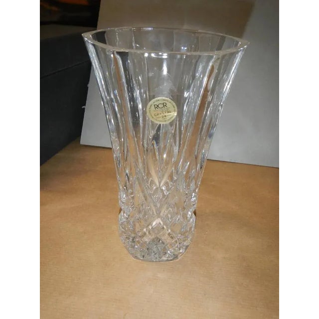 RCB Crystal Vase, 1980s For Sale - Image 9 of 9