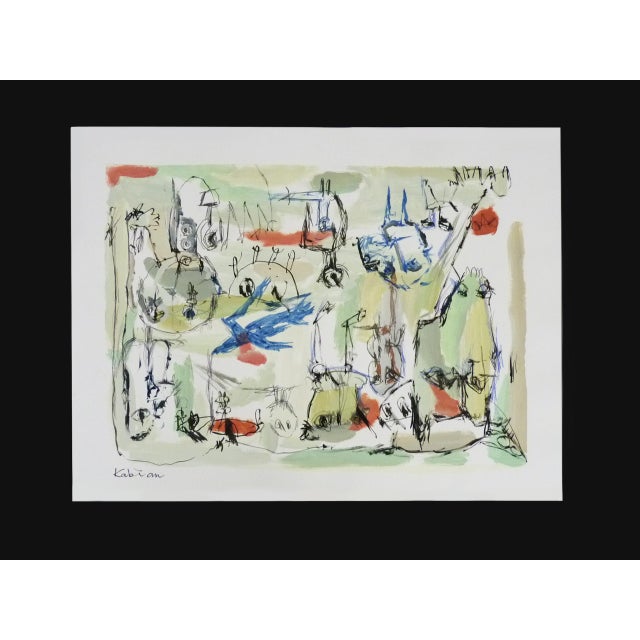 Kabian, 1980s, Paint & Paper For Sale - Image 8 of 8