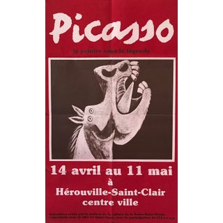 1980s Pablo Picasso Exhibition Poster, Hérouville-Saint-Clair For Sale