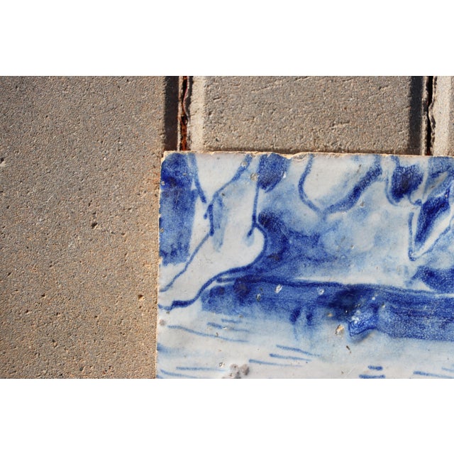 18th Century Tile Dancing Feet, Portuguese Antique Baroque For Sale - Image 6 of 7