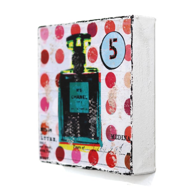 Textile "Yours Truly" Original Artwork by Marion Duschletta For Sale - Image 7 of 8