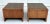 Here is a pair of fantastic, chunky wood side table in the style (and in my mind attributed to) Milo Baughman. The tables...