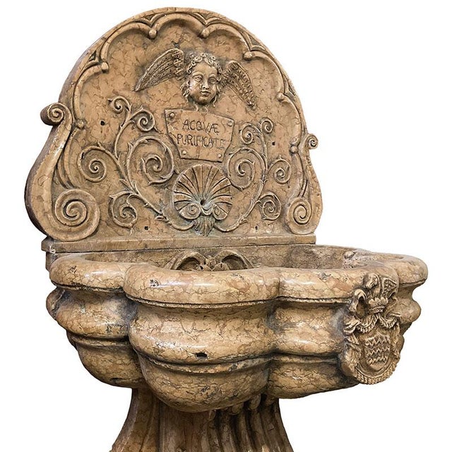 1980s Wall Fountain with Putto, 1980s For Sale - Image 5 of 10