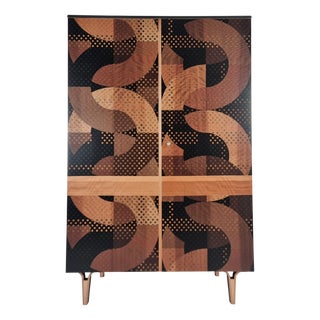 Vintage Wardrobe in Beech, 1970s For Sale