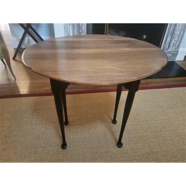 Vintage Traditional Oval Wood Side Table Chairish