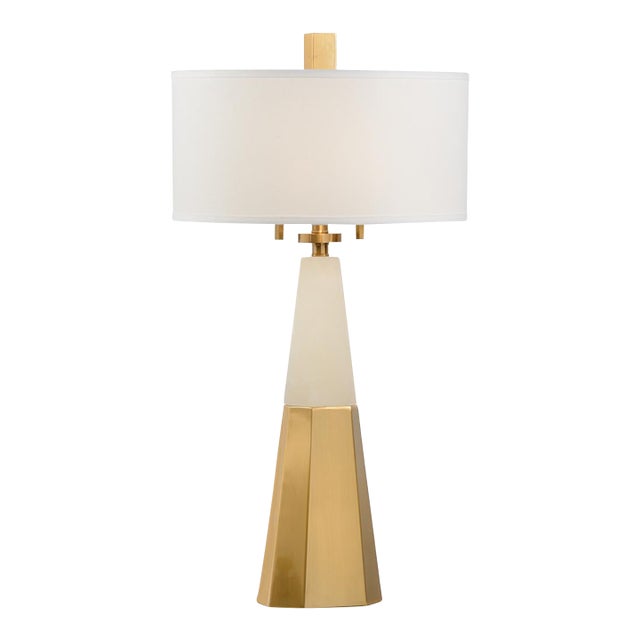 Chelsea House Winfield Lamp in Alabaster For Sale