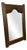 Vintage French Oak Wall Mirror For Sale