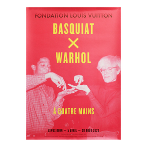 2023 French Exhibition Poster, Basquiat X Warhol - Fondation Louis Vuitton (Pink)