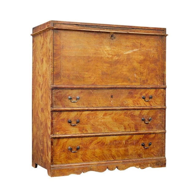 Swedish Antique Painted Pine Writing Desk, 1870 For Sale - Image 12 of 12