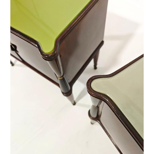 Vintage Italian Bedside Tables in the style of Vittorio Dassi, 1950s, Set of 2 For Sale - Image 18 of 18