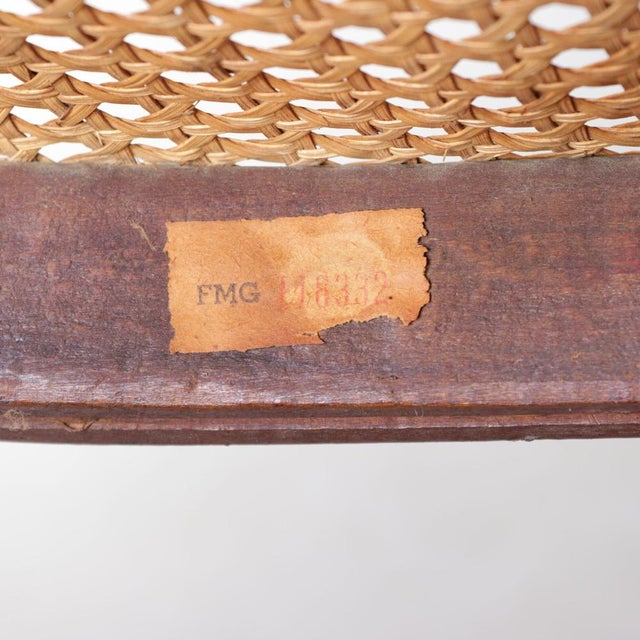 Wood Long John Chairs from FMG, Poland, 1950s, Set of 4 For Sale - Image 7 of 9