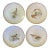 Vintage Andrea by Sadek Wild Game Bird Plates, Japan - Set of 4 For Sale