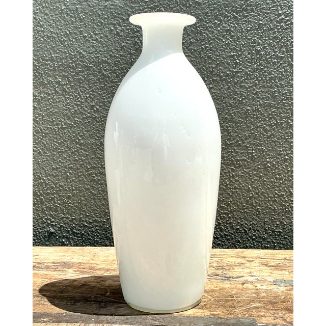Vintage Milk Glass Bottle For Sale - Image 11 of 12