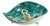 Italian Hand-Painted Glazed Tripod Dish, 1960s For Sale