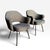 Mid-Century Modern Pair of Knoll Saarinen Executive Armchairs in Rivington Ash Grey, Chrome Legs (2019) For Sale - Image 3 of 12