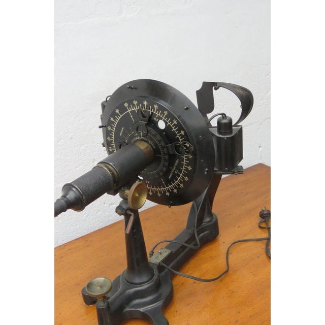 1910s Universal Ophthalmometer Patented 1911 Brass Cast Iron Medical Optical For Sale - Image 5 of 13