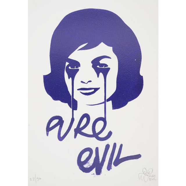 Charles Uzzell-Edwards / Pure Evil, John F. K.'s Nightmare, Um, 2010, Color Silkscreen For Sale - Image 4 of 4