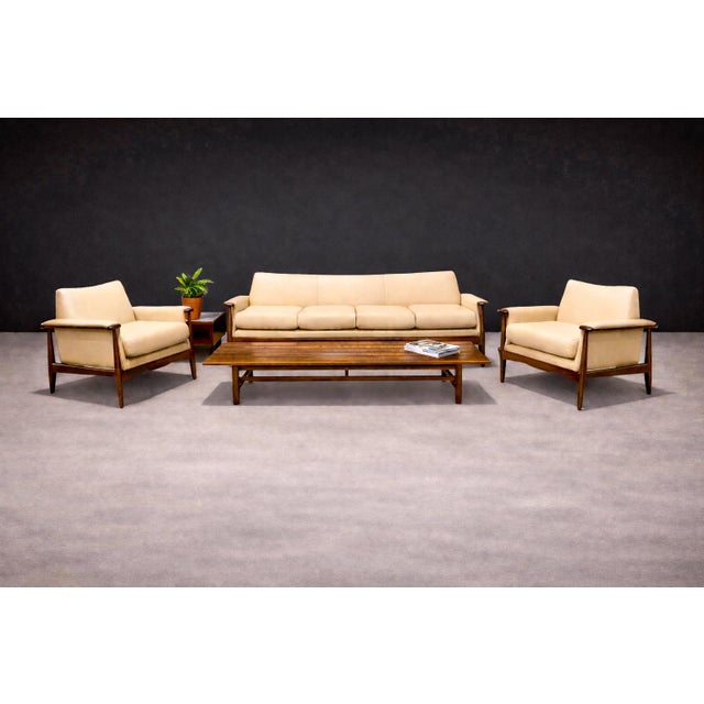 Liceu de Artes e Oficios, Brazil, c. 1960s. Produced for the Liceu’s institutional interiors, this three-seat sofa...