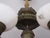 Boho Chic Antique Bronze and Alabaster Chandelier with Verdigris, 1910 For Sale - Image 3 of 12
